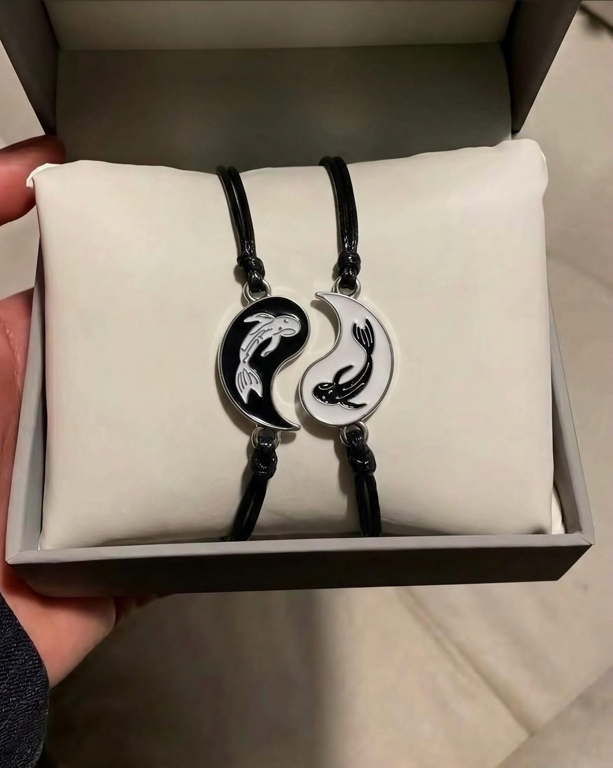 Yin Yang couple bracelet set